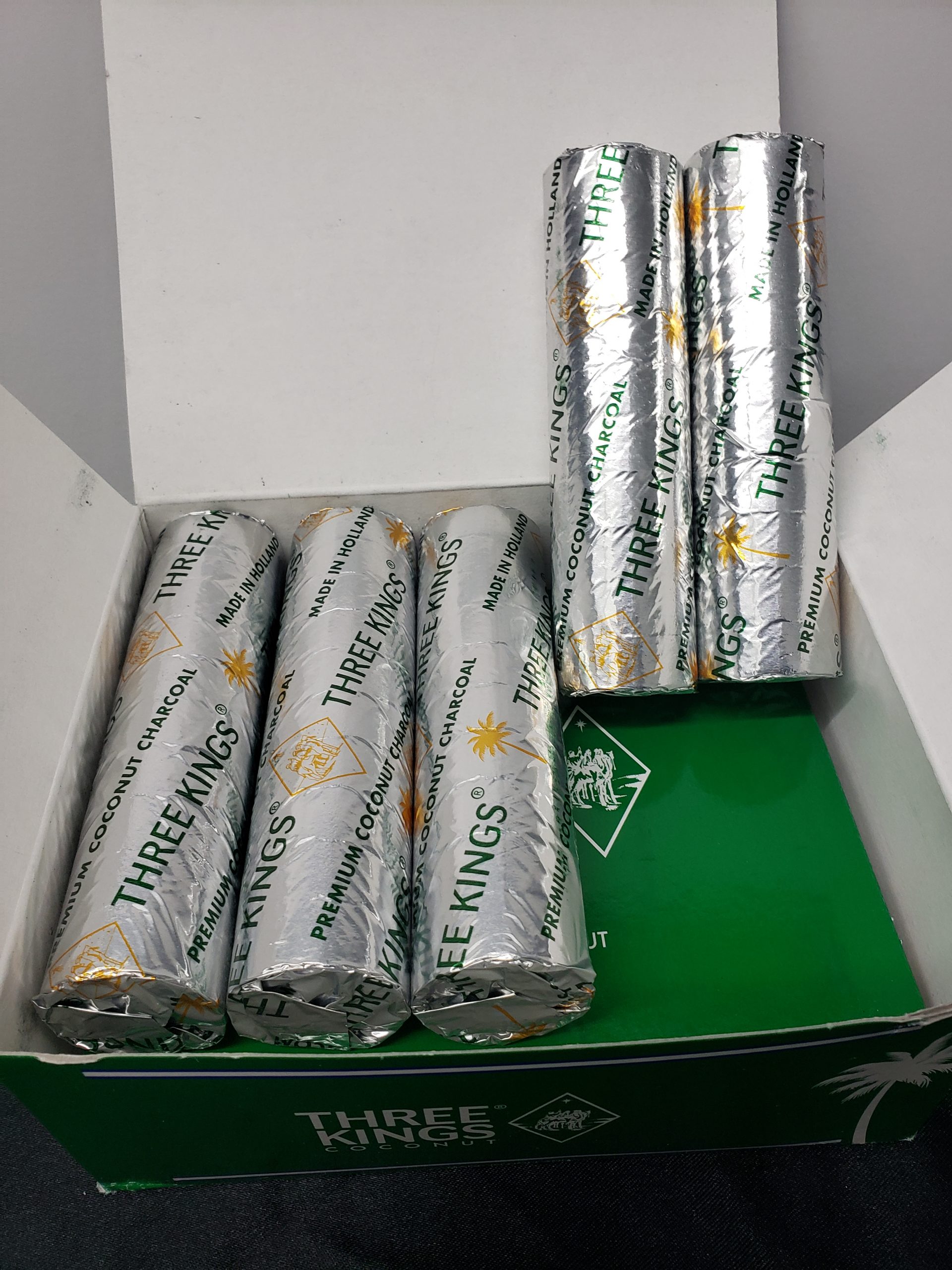 Hookah Coals ThreeKingCoconutCharcoal Richi Wholesale Distributor